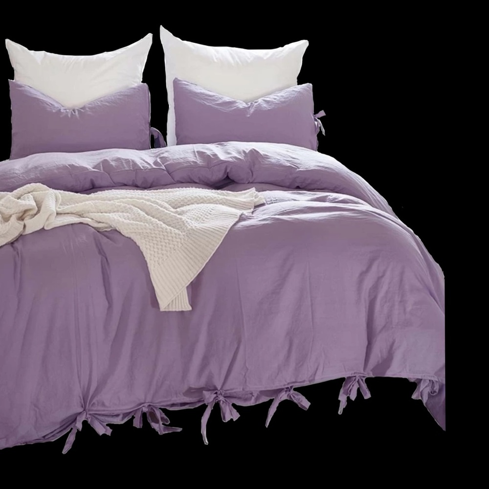 Purple duvet cover
